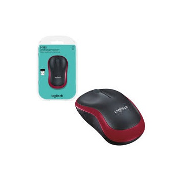 Logitech egér M185 wireless piros notebook
