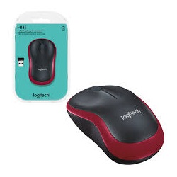 Logitech egér M185 wireless piros notebook