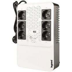 Táp multimédiás szünetmentes elosztósor Legrand 800VA - KEOR-M (4+2) x Schuko kimenet, USB, vonali interaktív