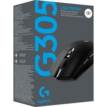 Logitech G305 vezeték nélküli gamer egér, fekete, szürke (910-005282)