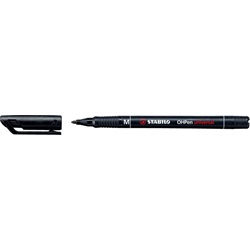 Marker alkoholos, 1 mm, Stabilo "OHPen M", fekete