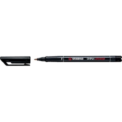 Marker alkoholos, 0,7 mm, Stabilo "OHPen F", fekete