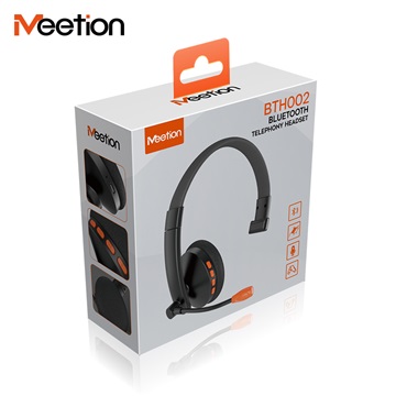 Meetion BTH002 Bluetoot Call Center fejhallgató fekete
