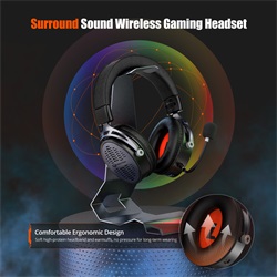 Meetion BTH013 Vezetékes+2,4G+Bluetooth gamer fejhallgató (fekete)