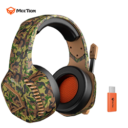 Meetion BTH014 Vezetékes+2,4G+Bluetooth gamer fejhallgató (green)