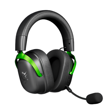 Meetion FORK PRO Vezetékes+2,4G+Bluetooth gamer fejhallgató (Black+Green)