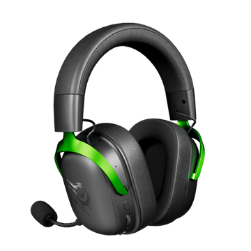 Meetion FORK PRO Vezetékes+2,4G+Bluetooth gamer fejhallgató (Black+Green)