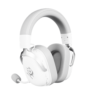 Meetion FORK PRO Vezetékes+2,4G+Bluetooth gamer fejhallgató (White+Gray)