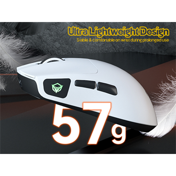 Meetion GW12 2,4G+Bluetooth+vezetékes gamer egér  (fehér)