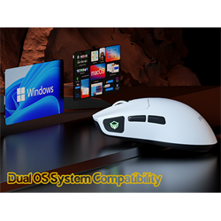 Meetion GW12 2,4G+Bluetooth+vezetékes gamer egér  (fehér)