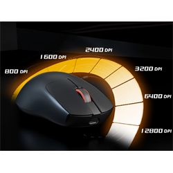 Meetion GW12 2,4G+Bluetooth+vezetékes gamer egér  (fekete)