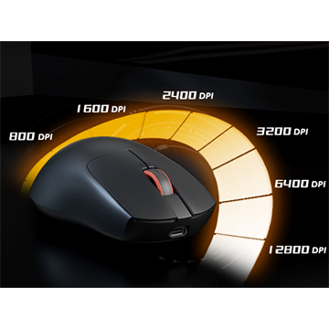 Meetion GW12 2,4G+Bluetooth+vezetékes gamer egér  (fekete)