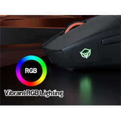 Meetion GW12 2,4G+Bluetooth+vezetékes gamer egér  (fekete)