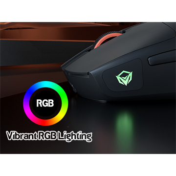 Meetion GW12 2,4G+Bluetooth+vezetékes gamer egér  (fekete)