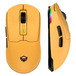 Meetion GW24 Vezetékes+2,4G+Bluetooth gamer egér sárga
