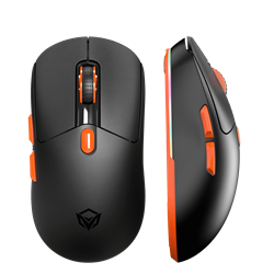 Meetion GW38 Vezetékes+2,4G+Bluetooth gamer egér töltődokkolóval  fekete