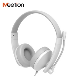 Meetion HP003U USB mikrofonos fejhallgató fehér