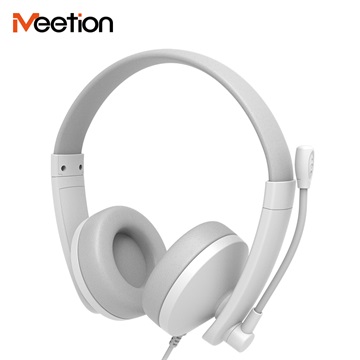 Meetion HP003U USB mikrofonos fejhallgató fehér