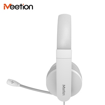 Meetion HP003U USB mikrofonos fejhallgató fehér