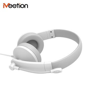 Meetion HP003U USB mikrofonos fejhallgató fehér