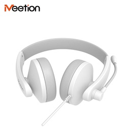 Meetion HP003U USB mikrofonos fejhallgató fehér