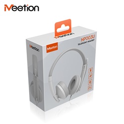 Meetion HP003U USB mikrofonos fejhallgató fehér