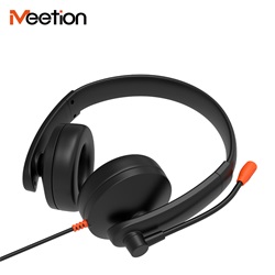 Meetion HP003U USB mikrofonos fejhallgató fekete