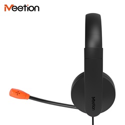 Meetion HP003U USB mikrofonos fejhallgató fekete