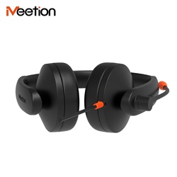 Meetion HP003U USB mikrofonos fejhallgató fekete