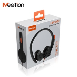Meetion HP003U USB mikrofonos fejhallgató fekete