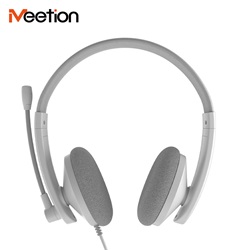 Meetion HP003 3,5 jack mikrofonos fejhallgató fehér