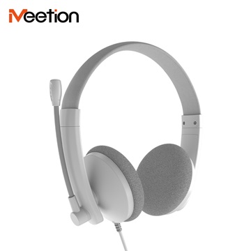 Meetion HP003 3,5 jack mikrofonos fejhallgató fehér
