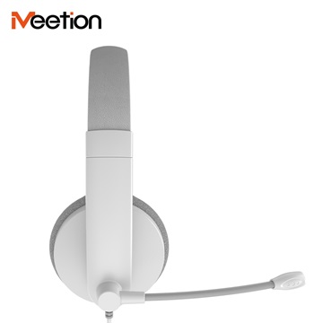 Meetion HP003 3,5 jack mikrofonos fejhallgató fehér