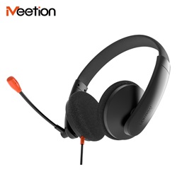 Meetion HP003 3,5 jack mikrofonos fejhallgató fekete