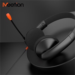 Meetion HP003 3,5 jack mikrofonos fejhallgató fekete