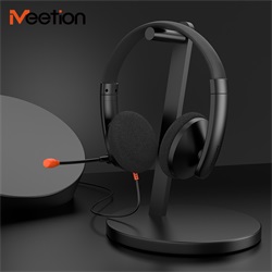 Meetion HP003 3,5 jack mikrofonos fejhallgató fekete