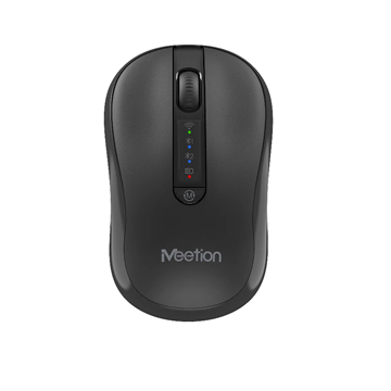 Meetion MT-BTM185 vezeték nélküli 2.4G és Bluetooth csendes egér fekete