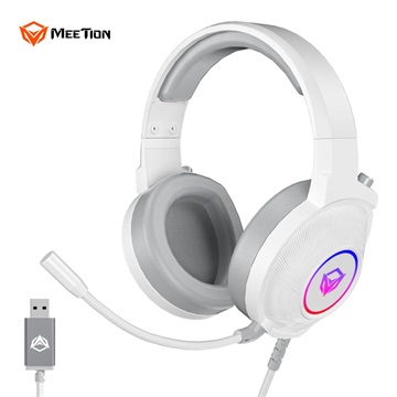Meetion MT-HP012   7.1 gamer fejhallgató White