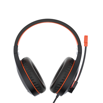 Meetion MT-HP021 gamer fejhallgató Black/Orange 3,5 mm Jack+USB