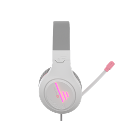 Meetion MT-HP021 gamer fejhallgató White/Pink 3,5 mm Jack+USB