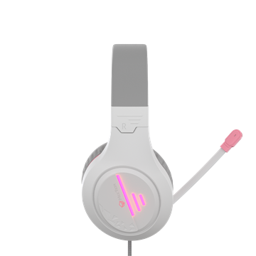 Meetion MT-HP021 gamer fejhallgató White/Pink 3,5 mm Jack+USB