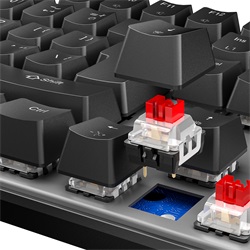 Meetion RGB Vezetékes mechanikus, Red Switch gamer  billentyűzet MK006Pro (HU)