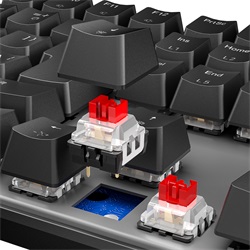 Meetion RGB Vezetékes mechanikus, Red Switch gamer  billentyűzet MK008Pro (HU)