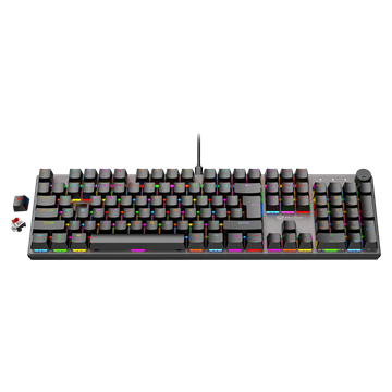 Meetion RGB Vezetékes mechanikus gamer  billentyűzet MK009Pro (HU) Type-C