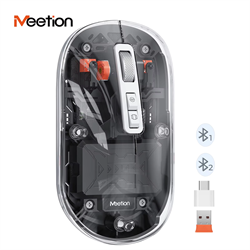 Meetion egér BTM005 2,4G+Bluetooth fekete
