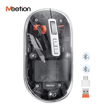 Meetion egér BTM005 2,4G+Bluetooth fekete
