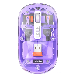 Meetion egér BTM005 2,4G+Bluetooth lila