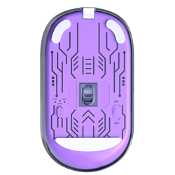 Meetion egér BTM005 2,4G+Bluetooth lila