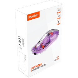 Meetion egér BTM005 2,4G+Bluetooth lila