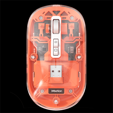 Meetion egér BTM005 2,4G+Bluetooth narancs